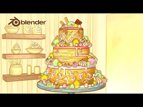 Blender 3.0 Grease Pencil Tutorial - Cake