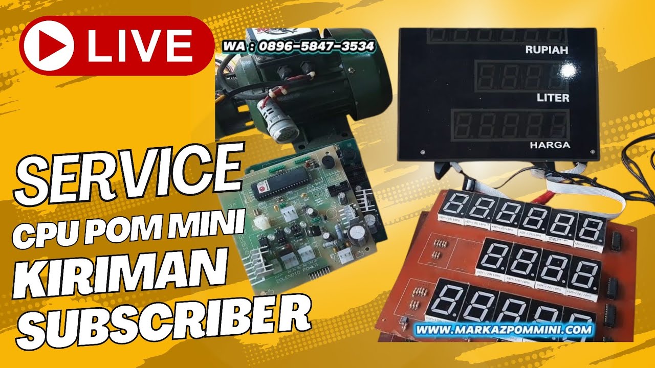 LIVE 🔴 SERVICE CPU POM MINI DAN DISPALAY 7 SEGMENT