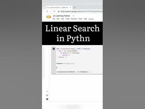 Linear Search in #Python🏴| #programming - YouTube