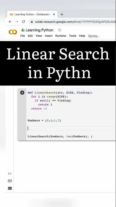 Linear Search in #Python🏴| #programming - YouTube