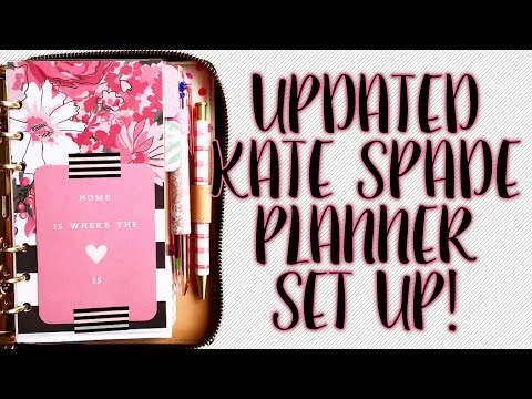 UPDATED KATE SPADE PLANNER SETUP! {April 2015}
