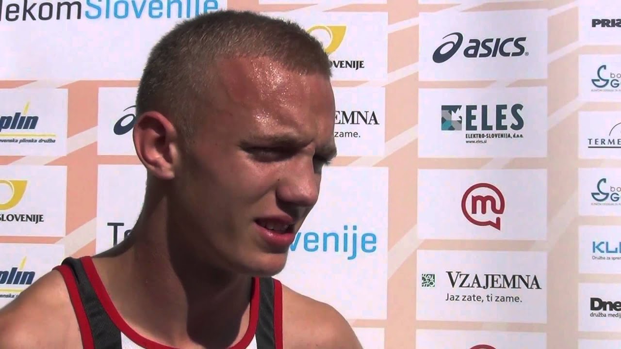 Kyle Langford (GBR) after winning the 800m