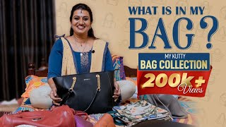 what's in my bag ? 🤩 | എന്റെ കുട്ടി Bag Collection | Devi Chandana