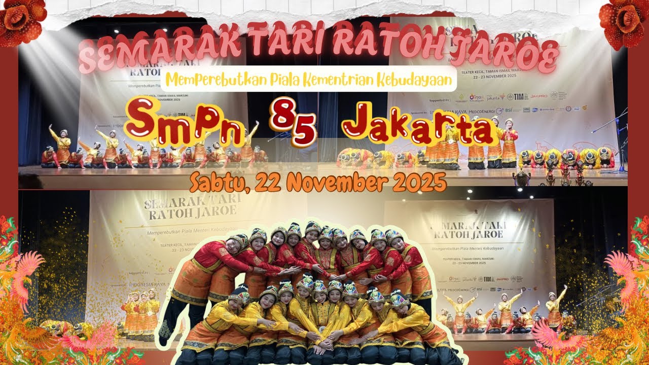 RATOH JAROE|| SMPN 85 JAKARTA || SEMARAK TARI RATOH JAROE MEMPEREBUTKAN PIALA KEMENTRIAN KEBUDAYAAN