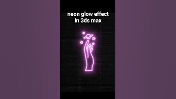 Neon Glow effect in 3ds max #3dsmax #3dmotion #blender #ytshorts