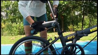 P.wheel  E-bike Converter Kit：Folding bike converted to electric assist#ebike #cycling #installation