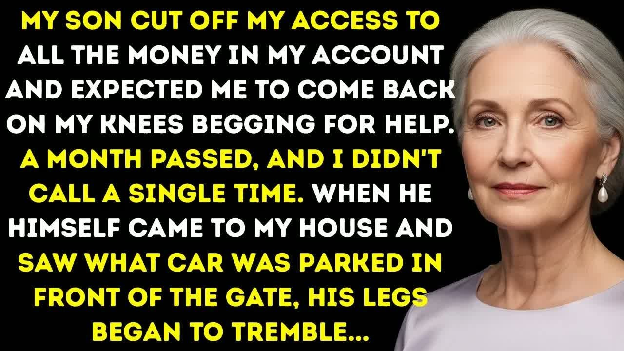 My Son Cut Off My Account Access, Expected Me To Beg, Then Drove By And Saw...