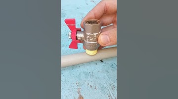 DIY plumbing basics. How to securely embed a tap into a plastic pipe under pressure #shorts #tips