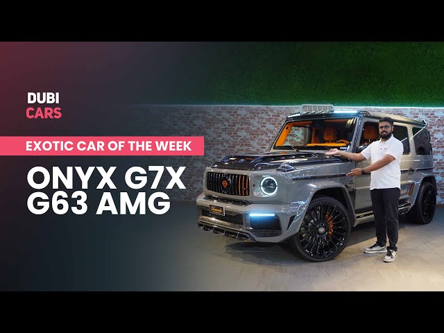Revealing the features of Exotic Mercedes-Benz G63 AMG G7X Onyx