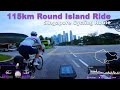 115km Singapore Cycling Route - Round Island