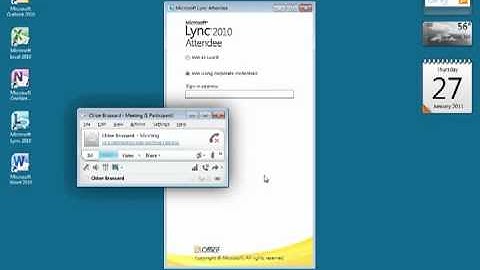 Join a meeting using Lync Attendee or Lync Web App   YouTube