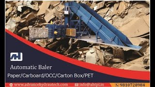 Waste Paper Baler, Cardboard/OCC/Carton Box Bundling Machine - Automatic Horizontal Baler