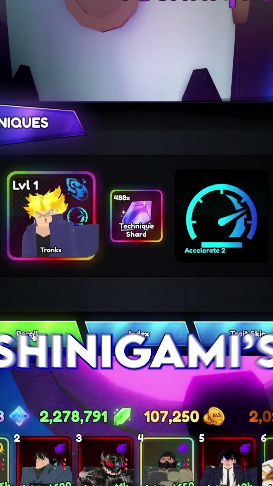 GLITCHED TRONKS ZAIYAN RAGE BEST LUCK IN ANIME LAST STAND!!!