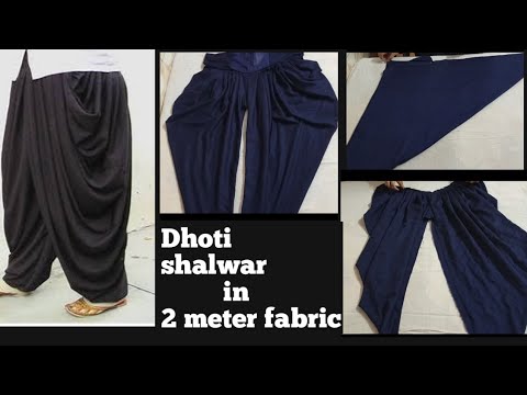 Video 2 meter kapde m gher wali dhoti shalwar banaye || how... - youtube
