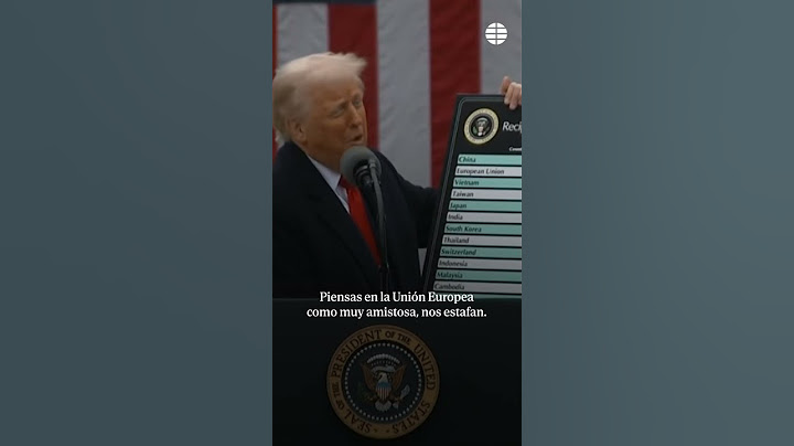 Trump anuncia que impondrá aranceles del 20% a la Unión Europea: "Nos estafan" #Trump #Aranceles