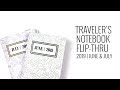 Traveler’s Notebook Flip Through | June & July 2019