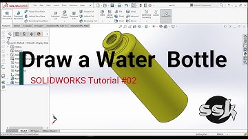 SOLIDWORKS Tutorial  #02 l Water bottle l Learn within 5 minutes