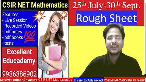 Crack CSIR NET June 2022 with Excellent Educademy: #csirnetmathematics #csir2022 #csirjune2022