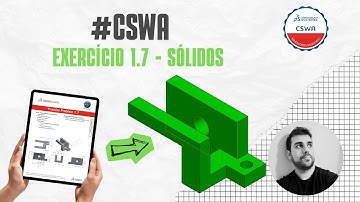 EP015: Solidworks CSWA - Exercício 1.7 | Dominando Ressalto Base Extrudado | Simulado CSWA