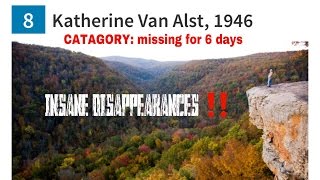 INSANE DISAPPEARANCES ‼️                                      Katherine Van Alst, 1946