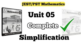 Celebrity Simplification | unit five | Class Six | Sindh Text | JEST PST maths | Sindhi Thoughts Profile