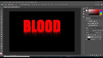 How to create Blood text effect in photoshop  Photoshop Blood Text Effect