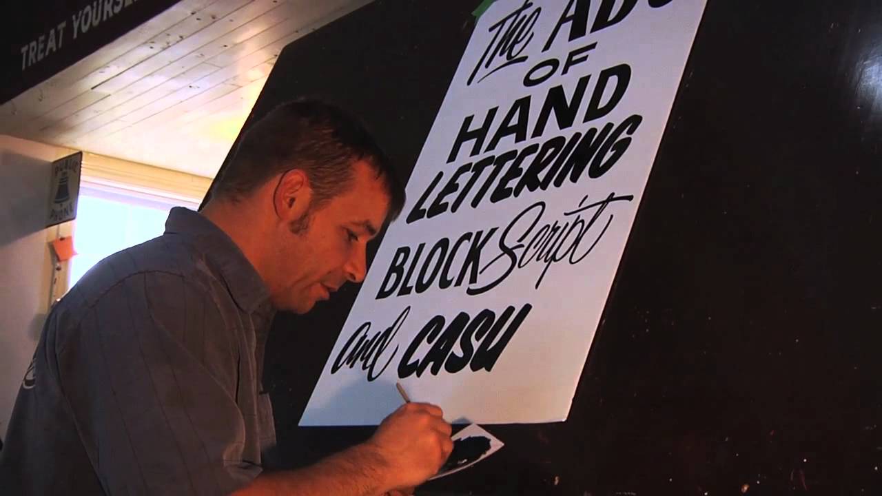 instructional hand lettering video - YouTube