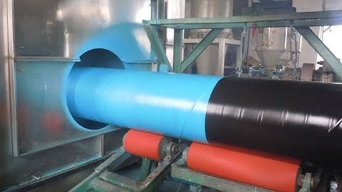 Technical process of steel pipe 3 layer PE coating(3LPE)