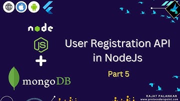 NodeJS Creating registration API & store data in mongodb with password encryption - Part 5