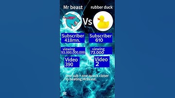 Day 2 of Passing MrBeast with a Duck Channel#mrbeast #shorts #funnyshorts #duckchannel #viralshorts