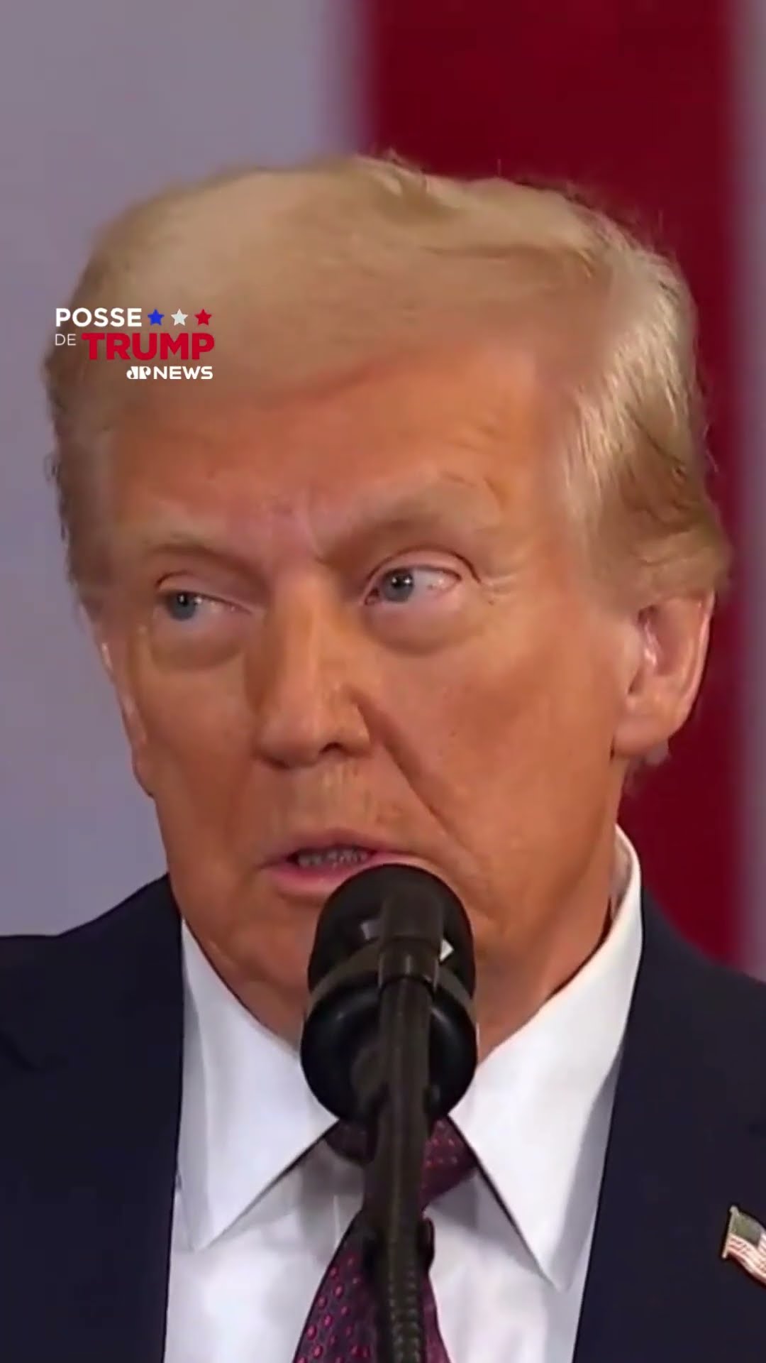 Recém-empossado, Donald Trump faz seu primeiro discurso