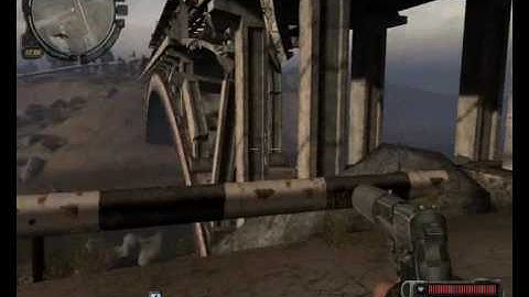 S.T.A.L.K.E.R. Call of Pripyat - Creek Bridge to Processing gas container