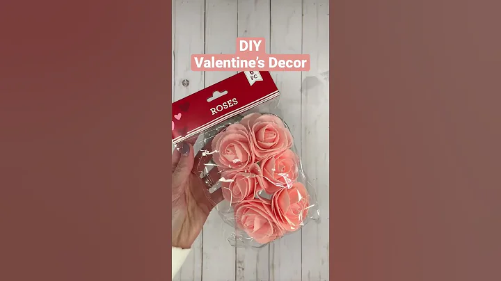 Dollar Tree DIY Valentine’s Day Centerpiece Decor #shorts #valentinesdaydecoration