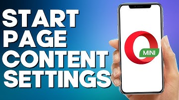 How to Find Start Page Content Settings on Opera Mini