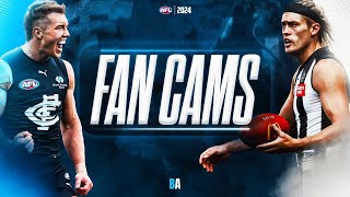 Fan Cams | Carlton v Collingwood | AFL Round 8, 2024