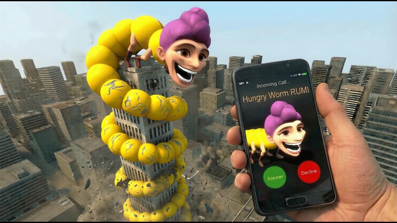 Something Terrifying Happens When Hungry Worm RUMI Calls You in Garry’s Mod STREAM