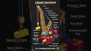 Crane Parts Explained in 30 Seconds #CraneSafety #CraneParts #ConstructionSafety