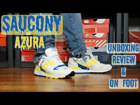 saucony azura on feet