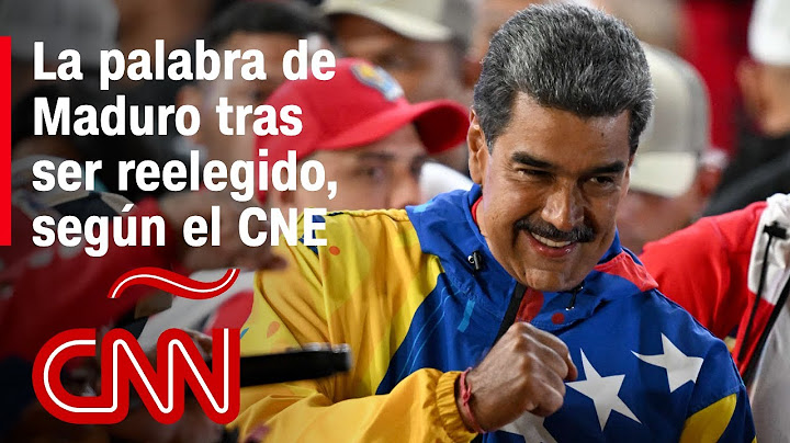 Discurso completo de Nicolás Maduro tras ser reelegido como presidente de Venezuela, según el CNE