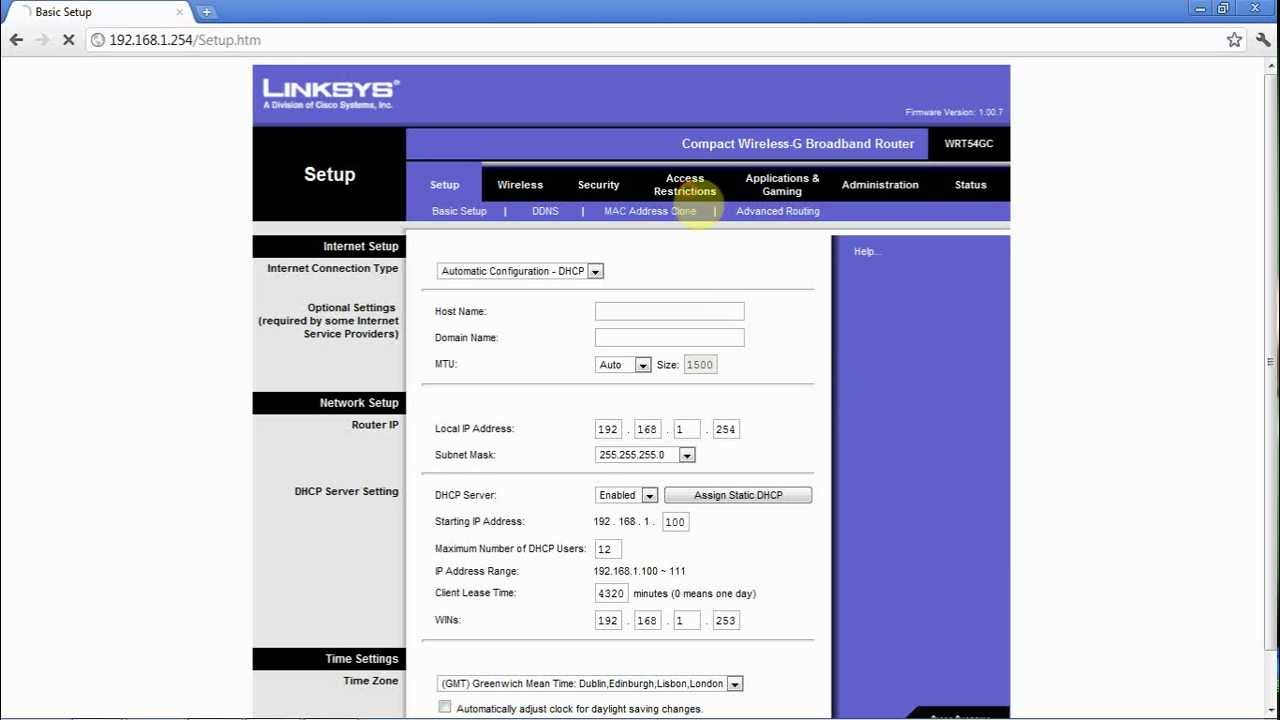 Setting up routers