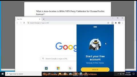 Use/enable Auto-location in HMA VPN Proxy Unblocker for Chrome/Firefox
