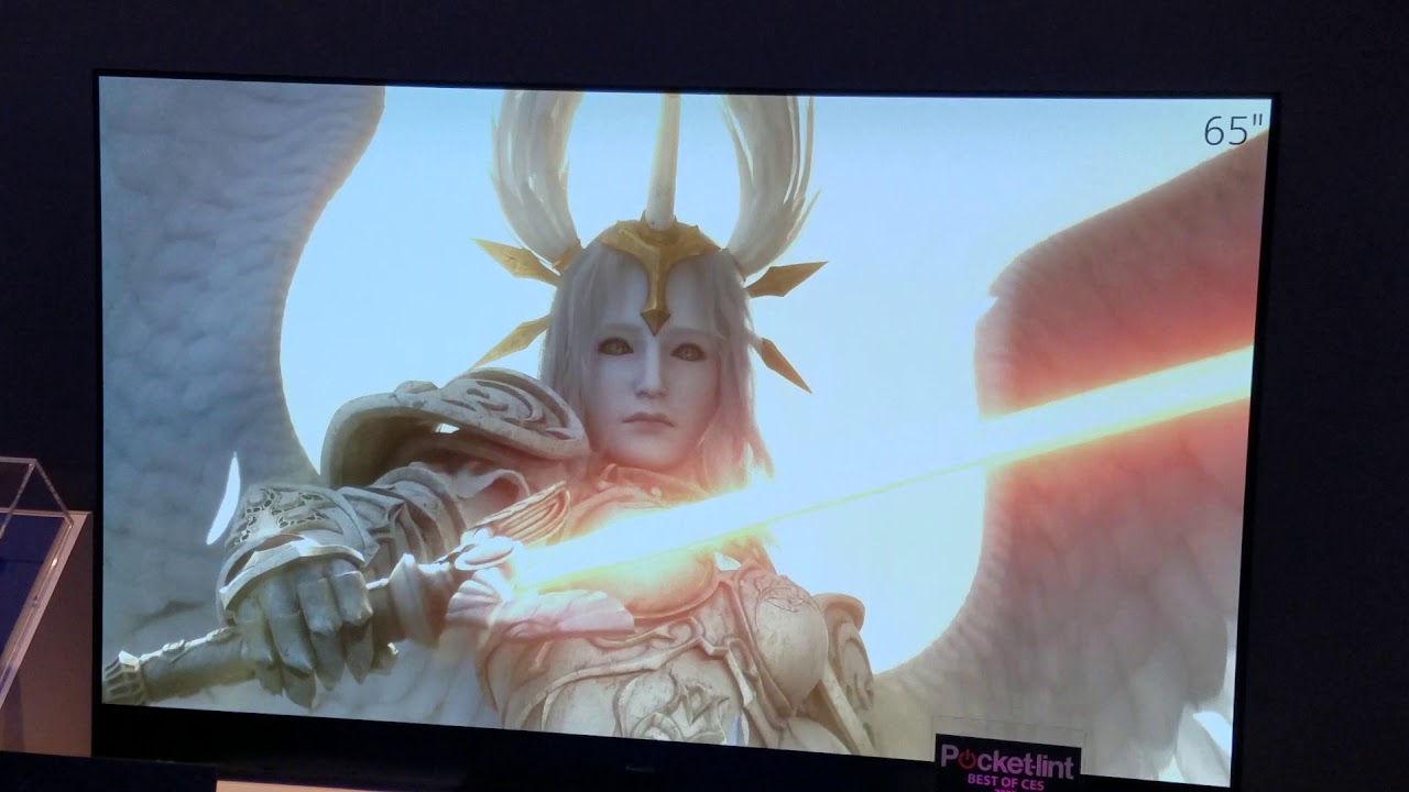 FFXIV ShadowBringers Showcase on Panasonic OLED TV, CES 2020 - YouTube