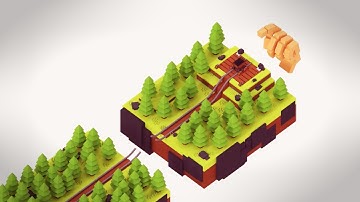 HexArt - Blender - Low Poly Timelapse - Animation - Mine