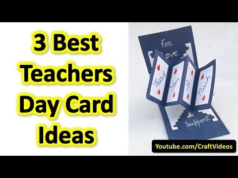 Awesome 30 Teachers Day Card Youtube