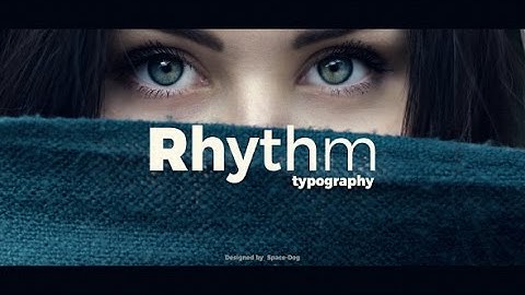 Rhythm typography intro (2 versions) - After Effects Template - Videohive