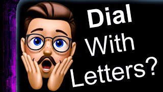 Dialing with letters on iPhone 14?