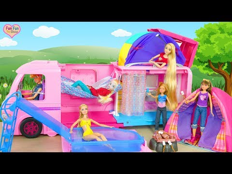 Barbie bebek Kamp Arabası