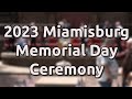 2023 miamisburg memorial day ceremony