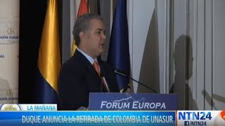 Iván Duque anunció retiro de Colombia de la Unasur screenshot 5