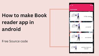 How to Make Book Reader App in Android studio || Book Listing App||Free Source code||Technical krish